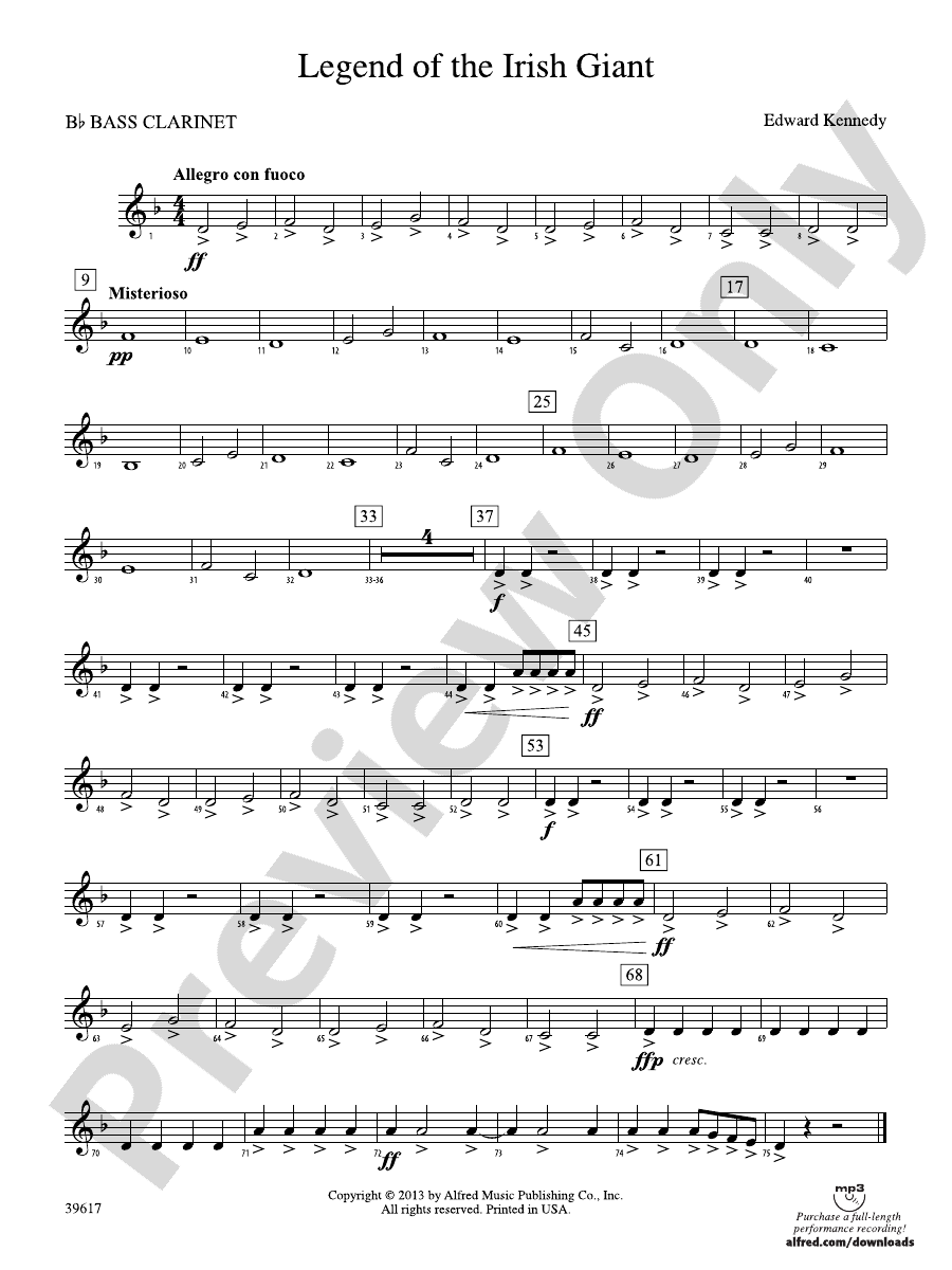 Legend of the Irish Giant Bflat Bass Bflat Bass