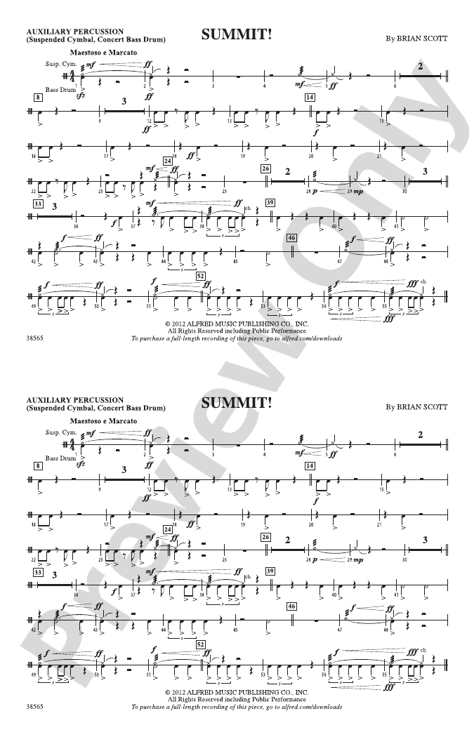 Summit! Auxiliary Percussion Auxiliary Percussion Part Digital