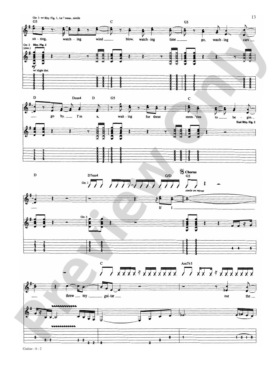 Guitar Guitar Cake Digital Sheet Music Download