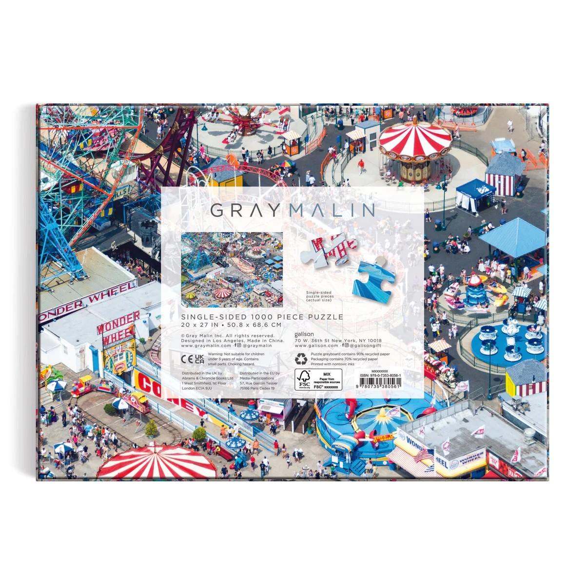 Puzzle 1000 pièces Coney Island, Gray Malin Galison Rue des Puzzles