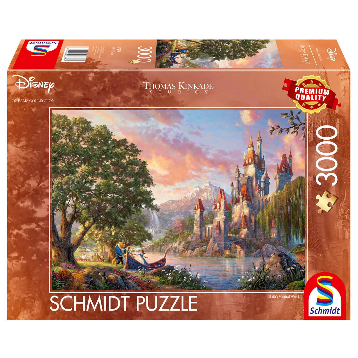 Puzzle 3000 pièces Thomas Kinkade Le monde magique de Belle, Disney