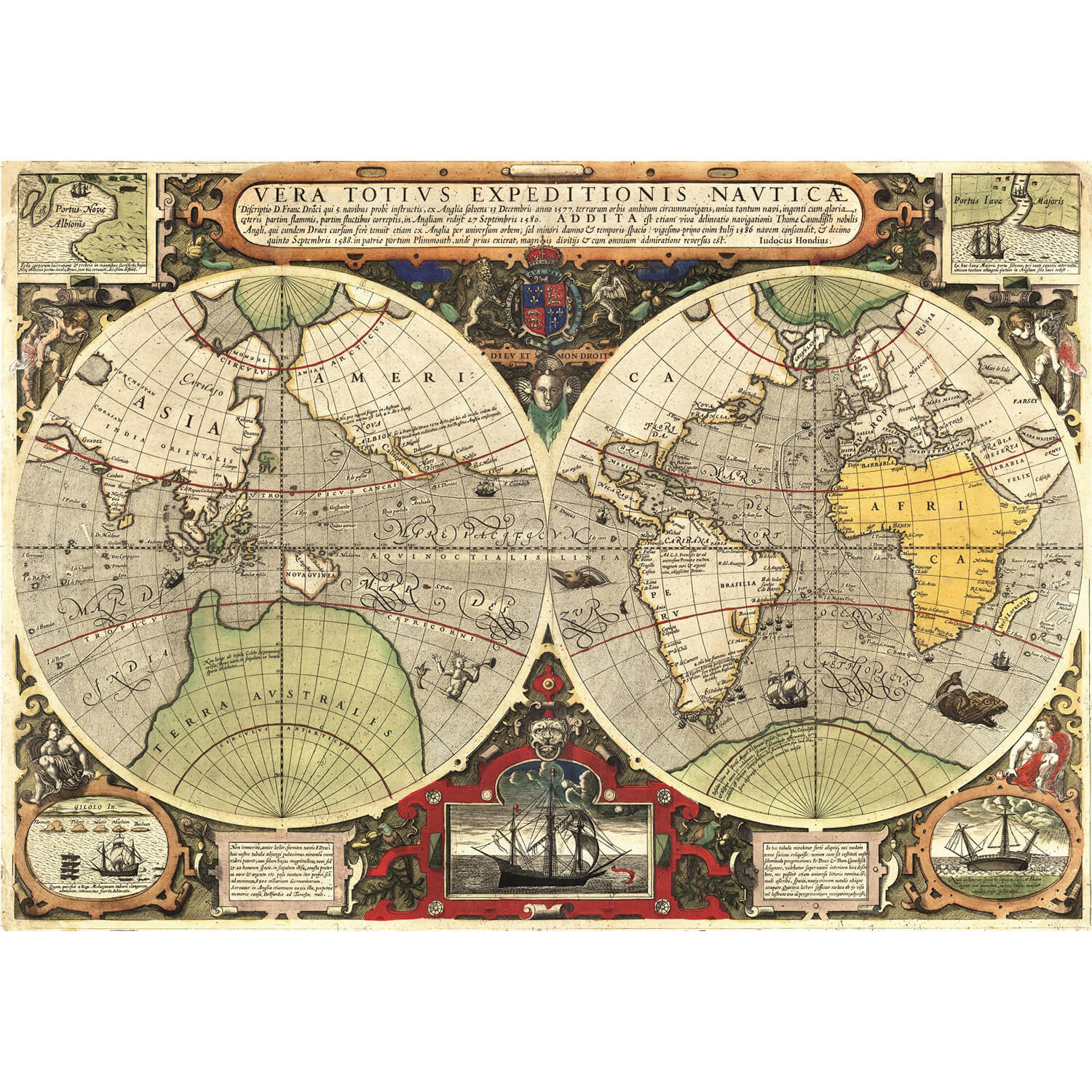 Puzzle 6000 pièces Carte antique Clementoni Rue des Puzzles
