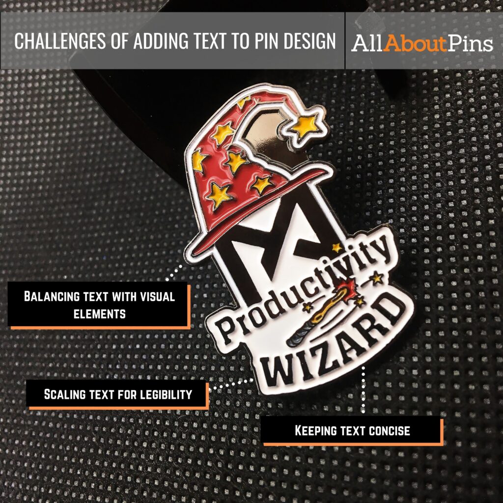 Custom Pins 101 Text and Typography