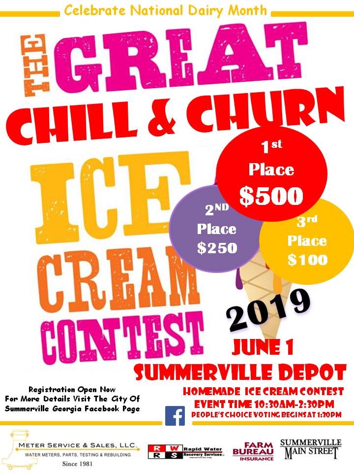”The Great Chill & Churn Homemade Ice Cream Contest” Offers Big Prize