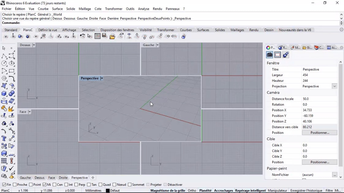 MEILLEUR TUTO GRATUIT Rhino 3D L'essentiel Les fenêtres