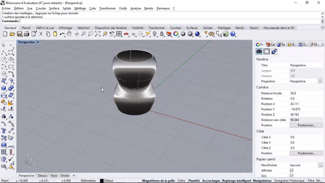 MEILLEUR TUTO GRATUIT Rhino 3D L'essentiel Les surfaces