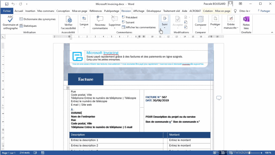 MEILLEUR TUTO GRATUIT Word 2016 Expert Activer le Suivi