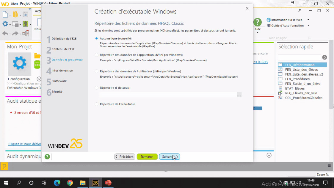 MEILLEUR TUTO GRATUIT WinDev 25 Les Fondamentaux Générer l'exécutable