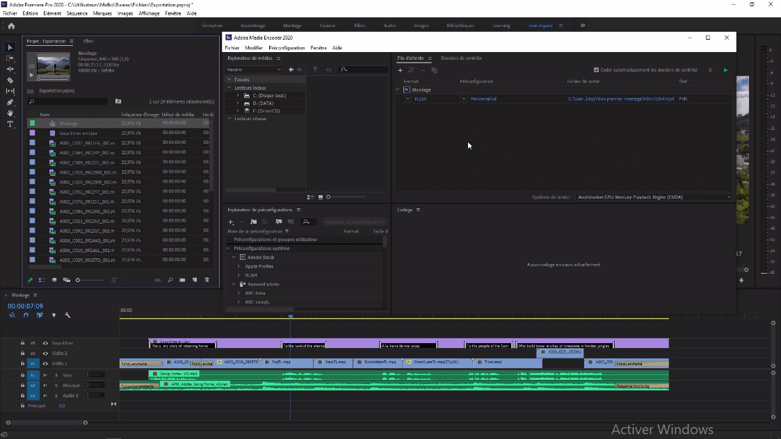 MEILLEUR TUTO GRATUIT Adobe Premiere Pro CC 2020 La Formation Complète Ajouter à la file d