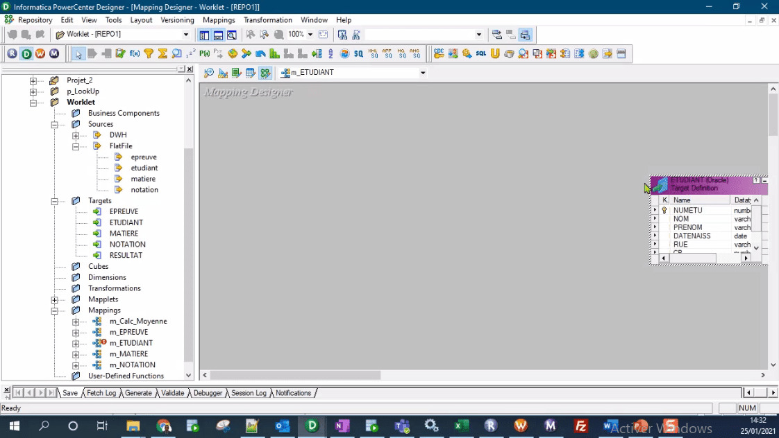 MEILLEUR TUTO GRATUIT Informatica PowerCenter Niveau Perfectionnement