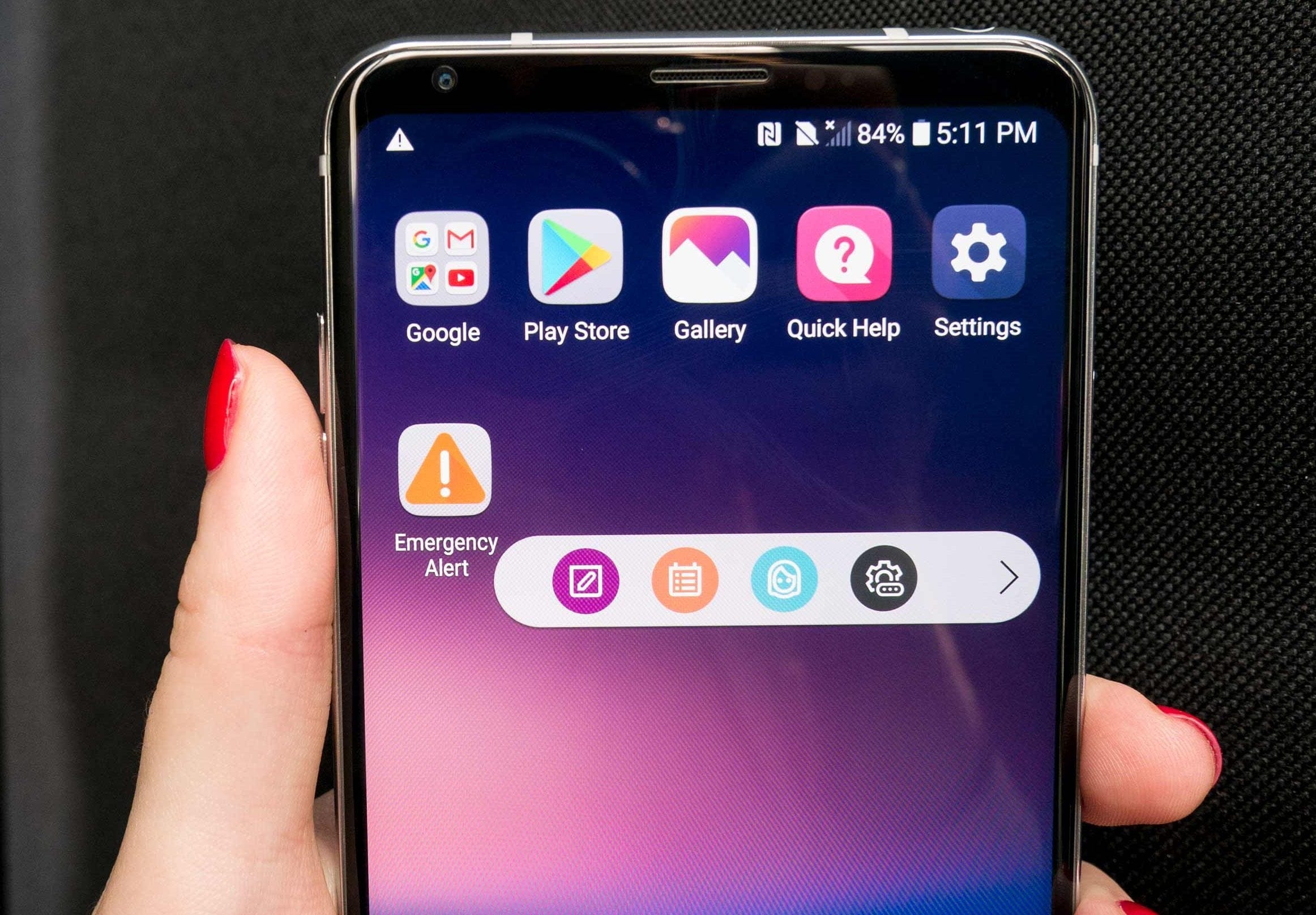 To mi się podoba Floating Bar i jego funkcje w LG V30