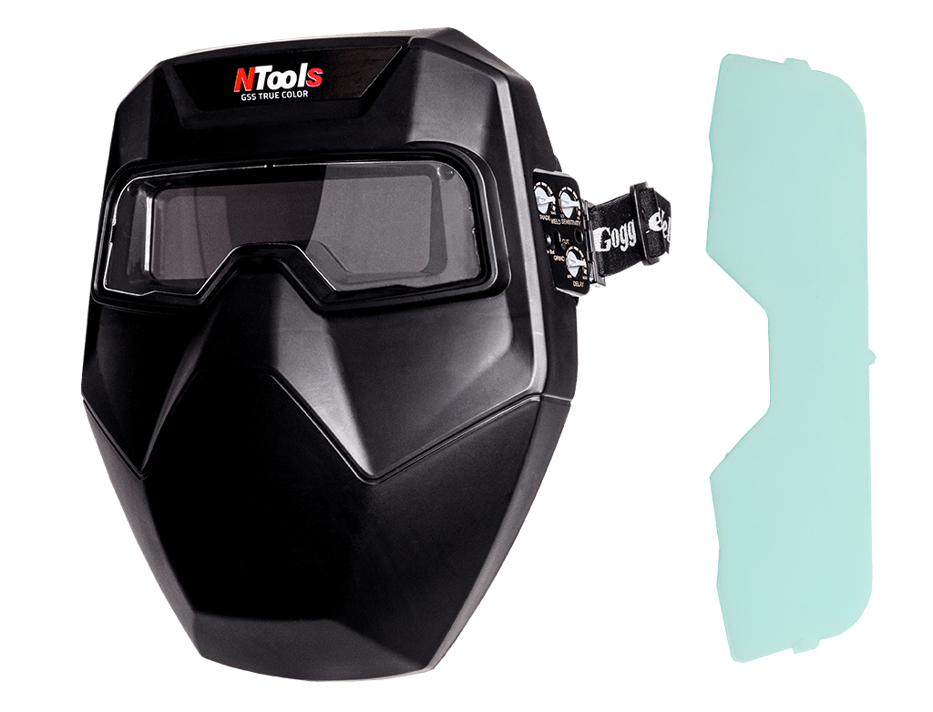 Autodarkening welding goggles with face shield NTools GSS TRUE COLOR APP