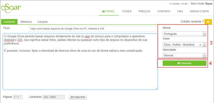 Aprenda como transformar texto em áudio sem baixar nada AppGeek