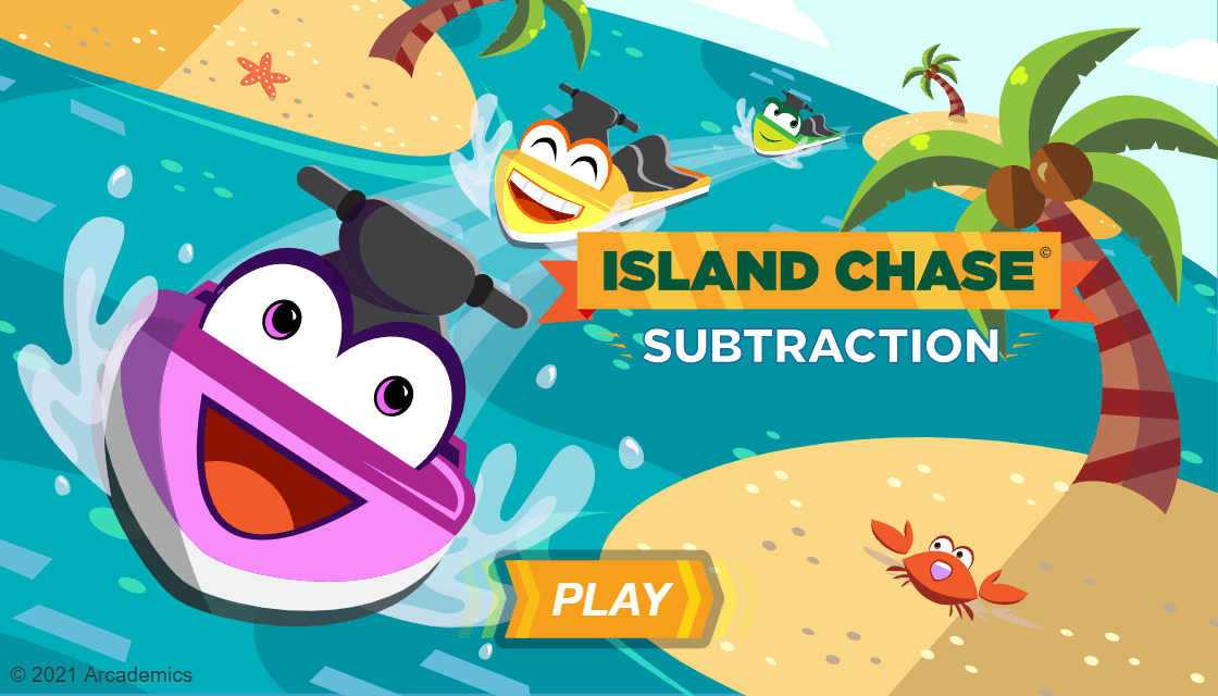 Island Chase Subtraction Arcademics