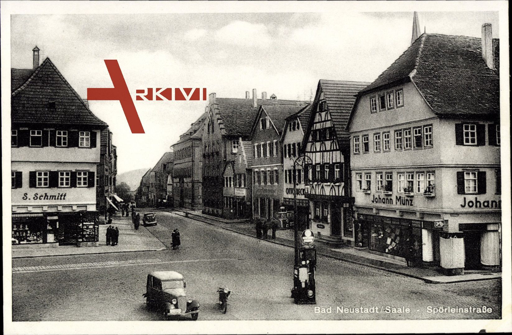 Bad Neustadt Saale Unterfranken, Spörleinstraße, Geschäft Johann Münz