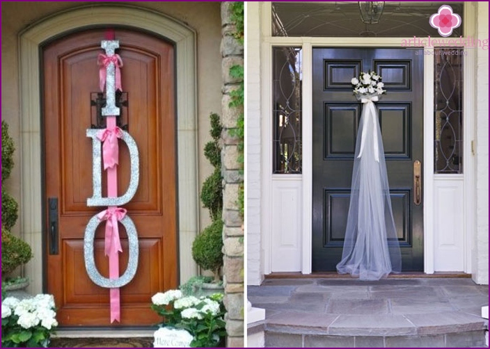 Kako ukrasiti ulaz u svadbi ideje za uređenje svoje ruke sa fotografijama