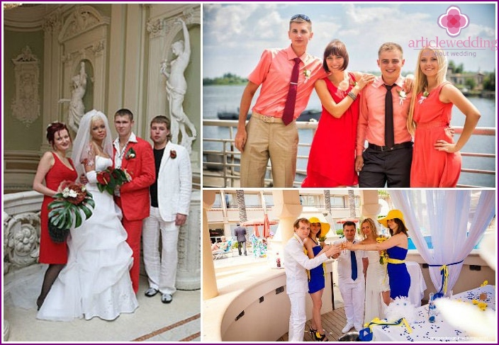 What to wear for the wedding of the witness (witness) dresses, suits
