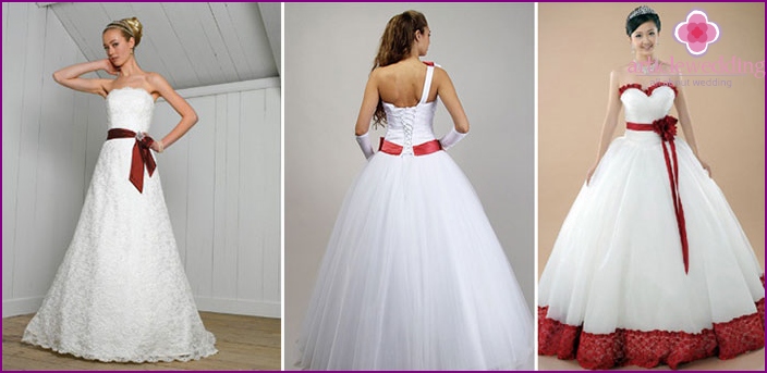 Abiti Da Sposa Con Cintura Rossa: Modelli 2020 Con Foto