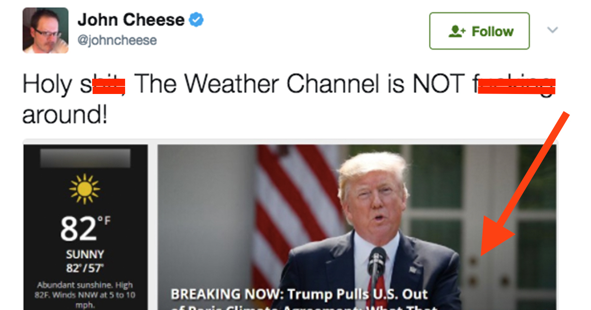 The Weather Channel Just Roasted Donald Trump ATTN