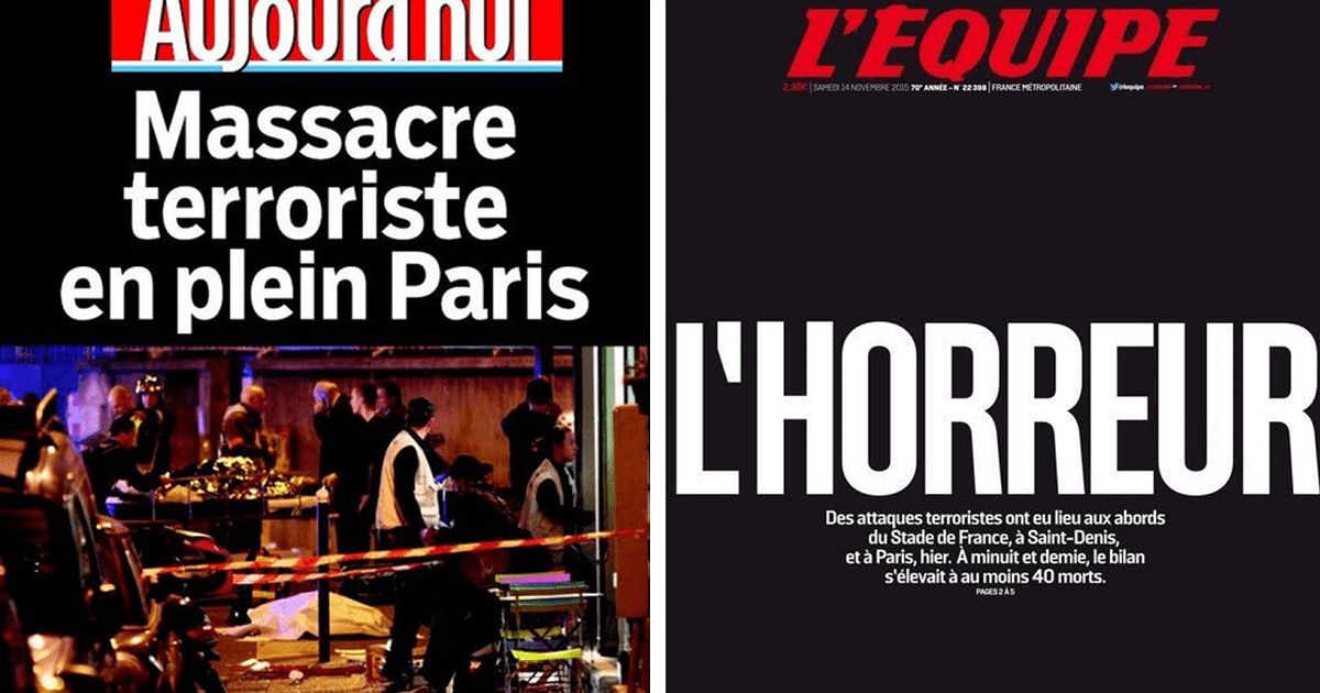 See The Front Pages Of Tomorrow's French Newspapers ATTN