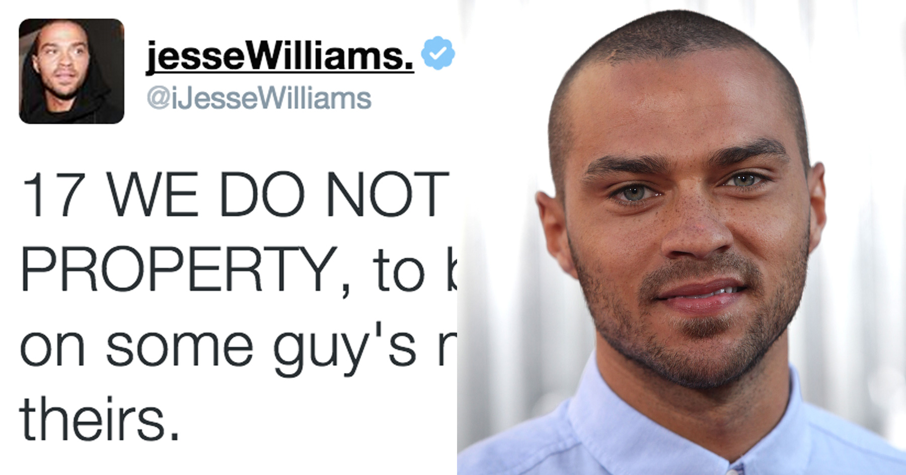 Jesse Williams Shuts Down Racially Biased Policing in an Epic Tweet