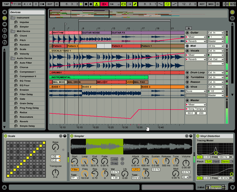 Test d'Ableton Live 4 Live à l'heure du MIDI Audiofanzine