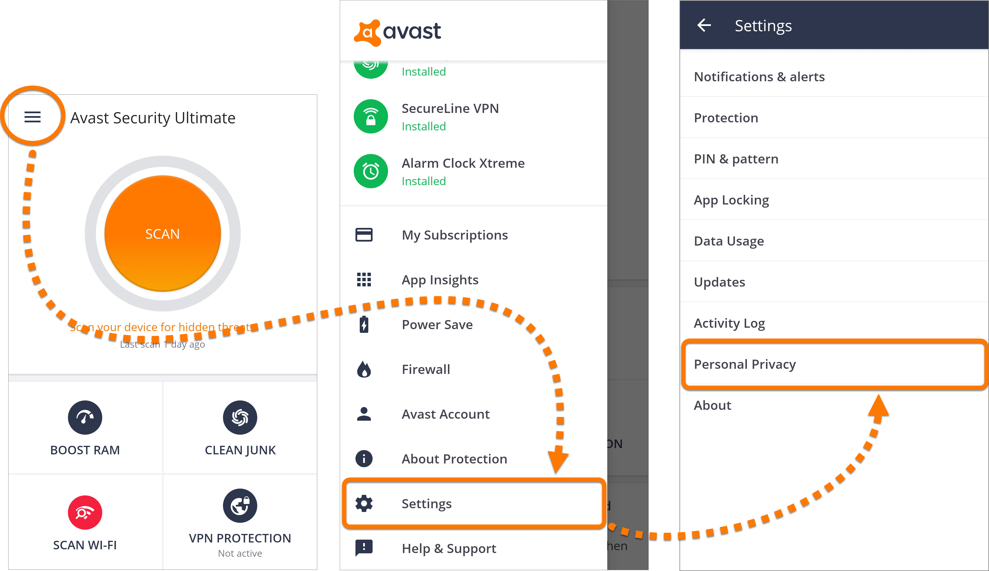 Managing privacy settings in Avast products Official Avast Support
