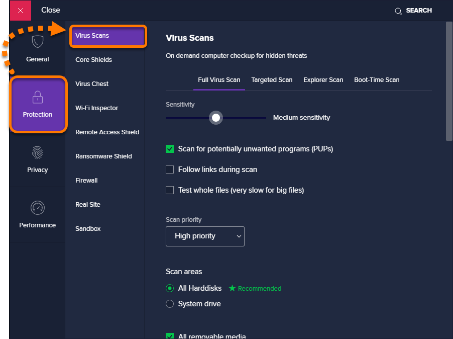 How to scan your PC for viruses using Avast Antivirus Avast