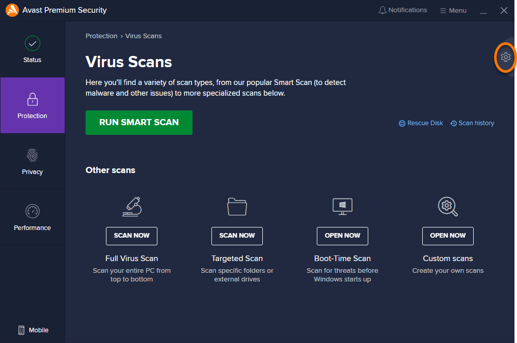 How to scan your PC for viruses using Avast Antivirus Avast