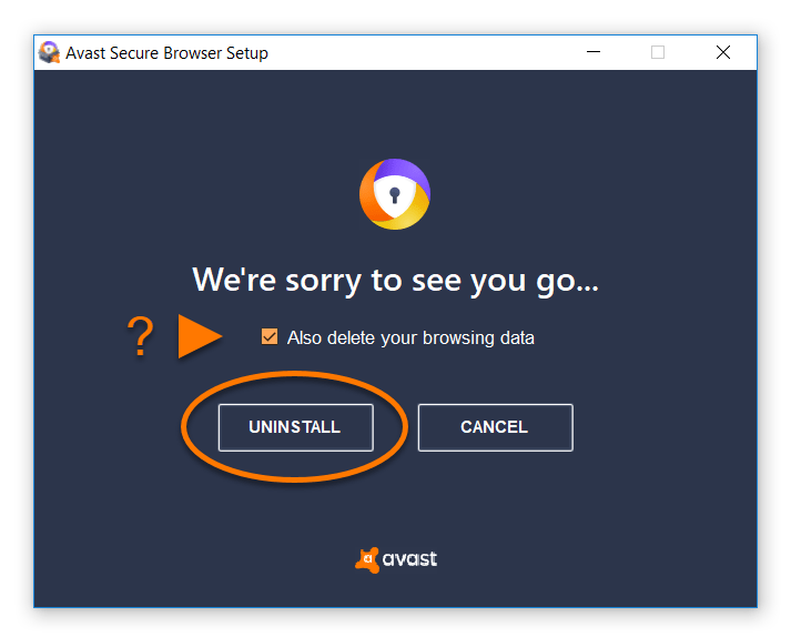 Uninstalling Avast Secure Browser Official Avast Support