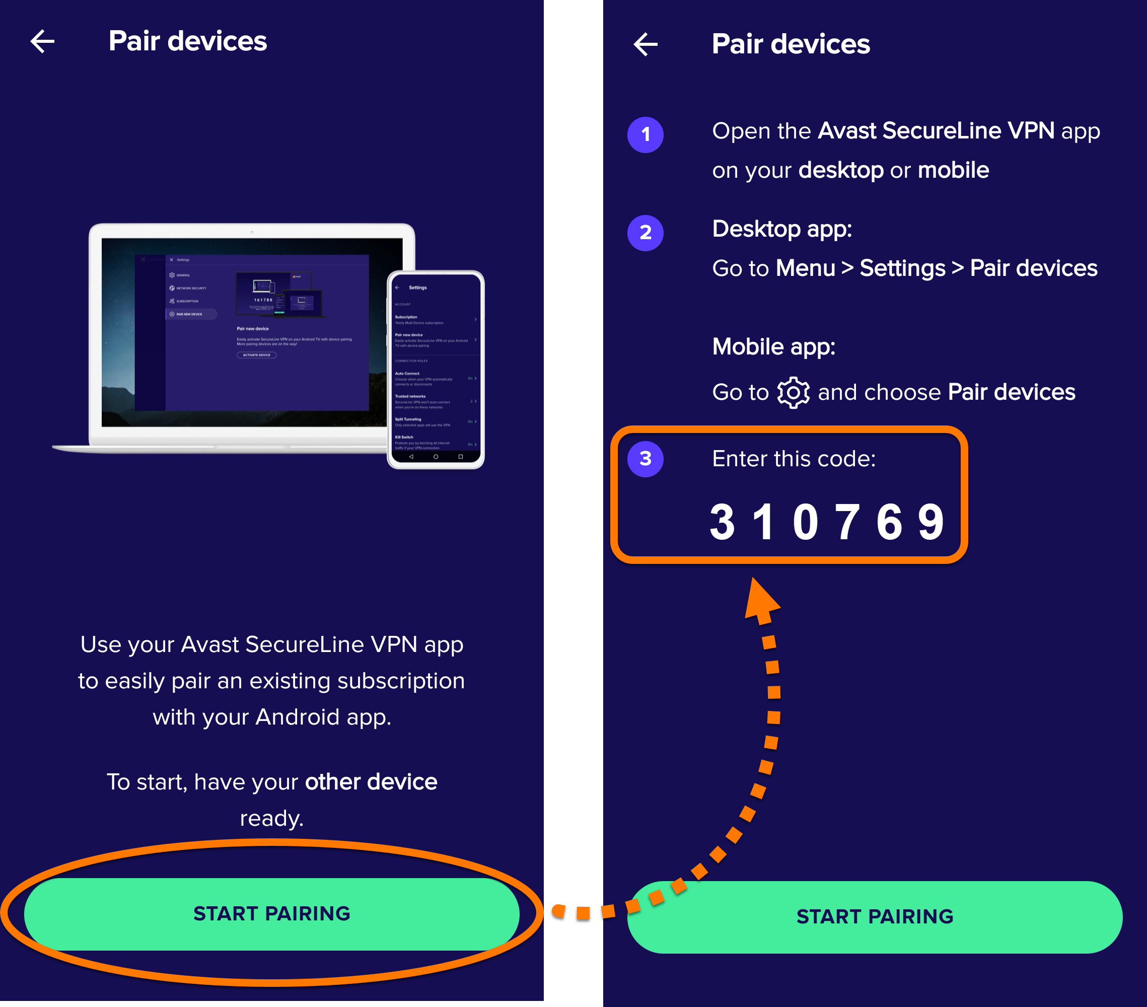 How to pair an Avast SecureLine VPN subscription Avast