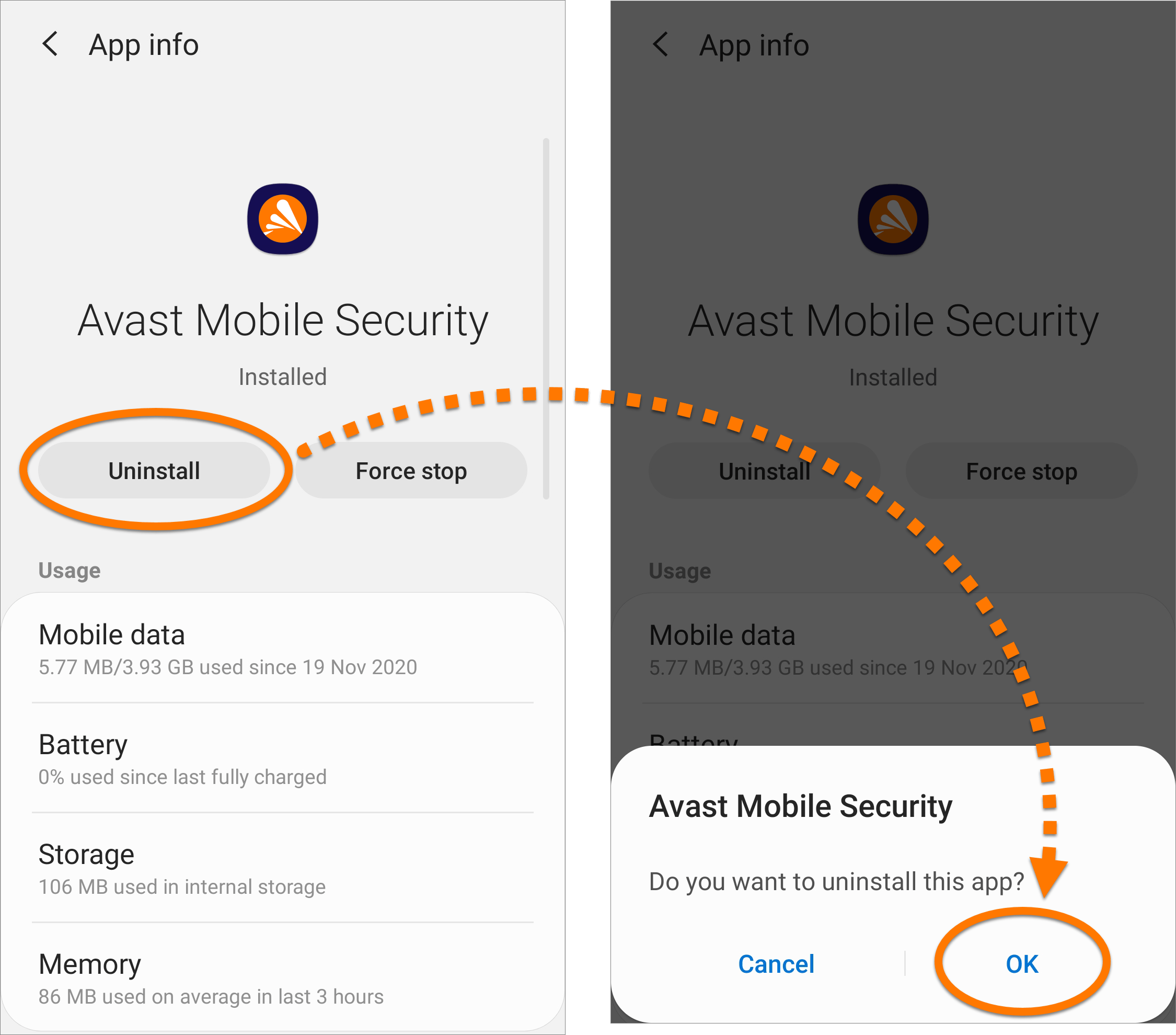 How to uninstall Avast Mobile Security Avast