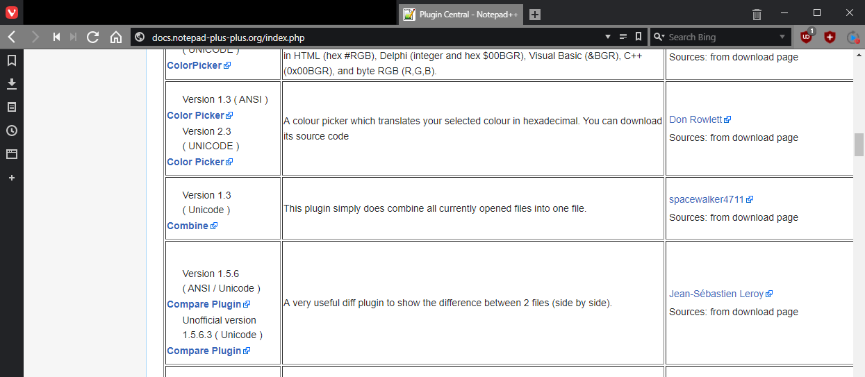 Notepad++ plugins download compare ioptk