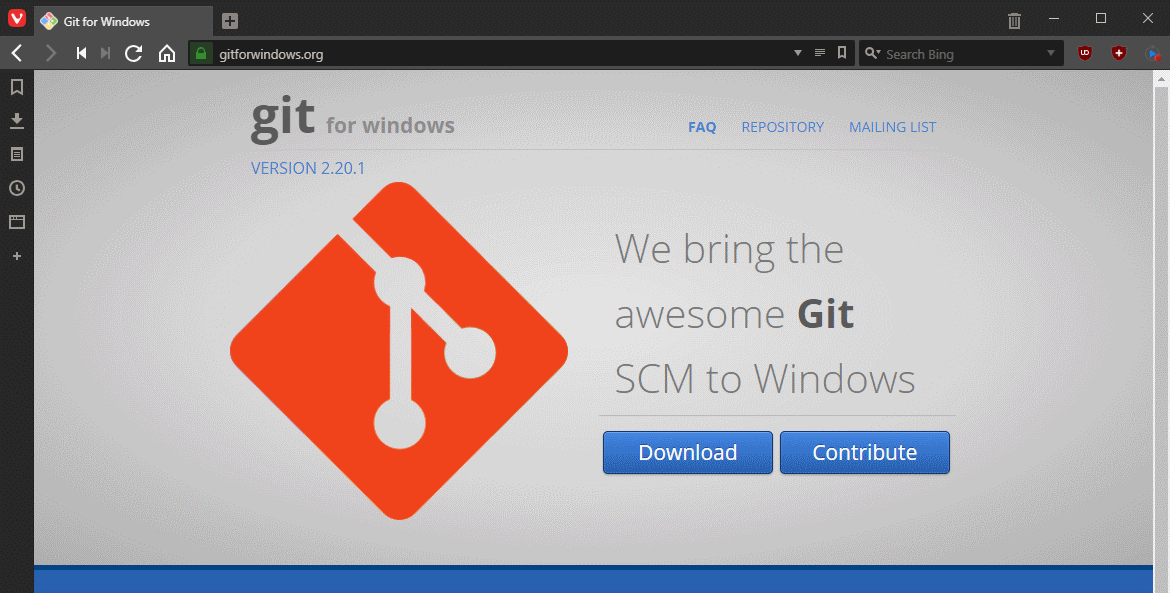ClassicPress Development with TortoiseGit Install Git for Windows