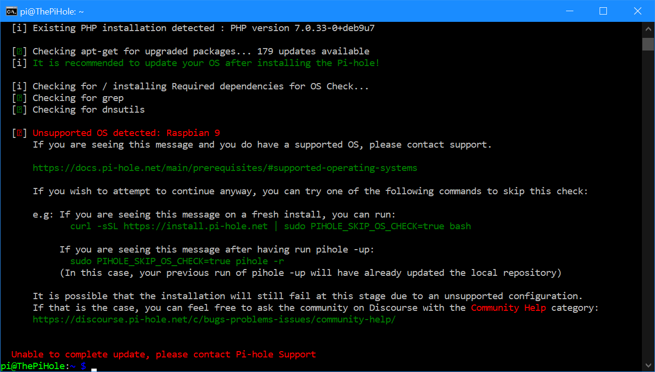 Adventures With A Raspberry Pi Raspberry PI Update Fails azurecurve