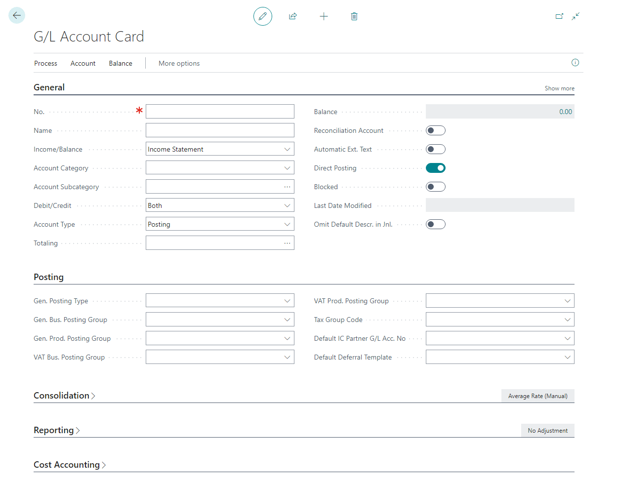 In Microsoft Dynamics 365 Business Central (Financial), how do I
