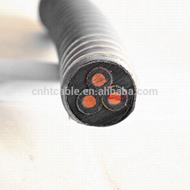 HUATONG TYPES 3x2AWG Power Cable for Electrical Submersible Pump (ESP) Cable Armor standard