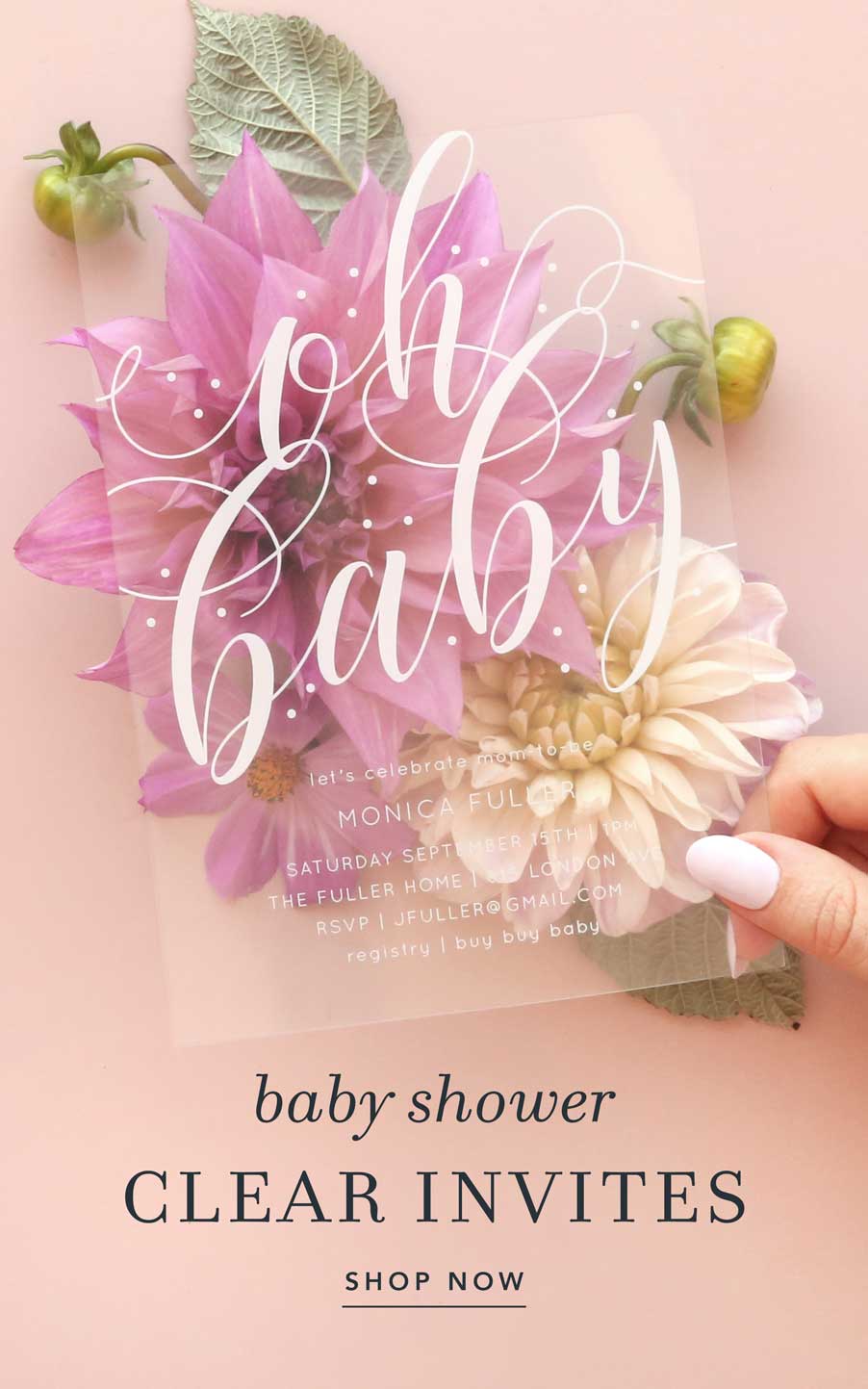 Unique Baby Shower Girl Invitations