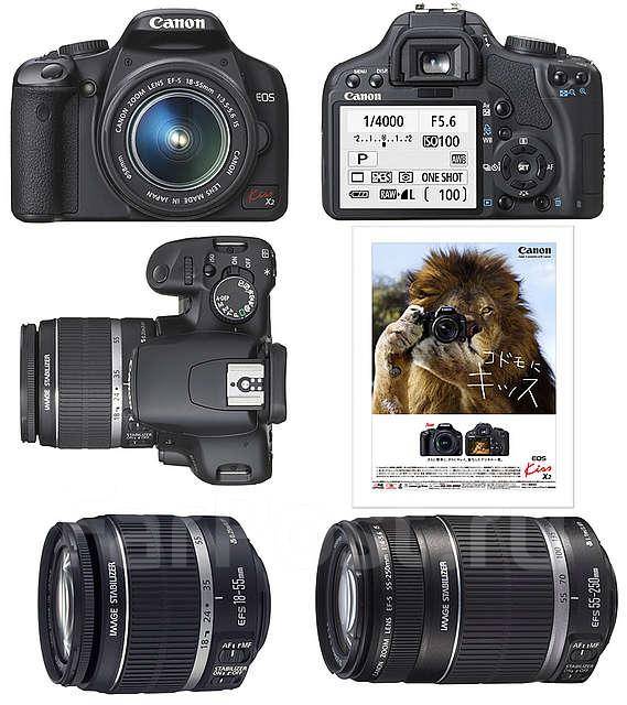 Canon EOSKiss X2 плюс 1855mm lens kit во Владивостоке