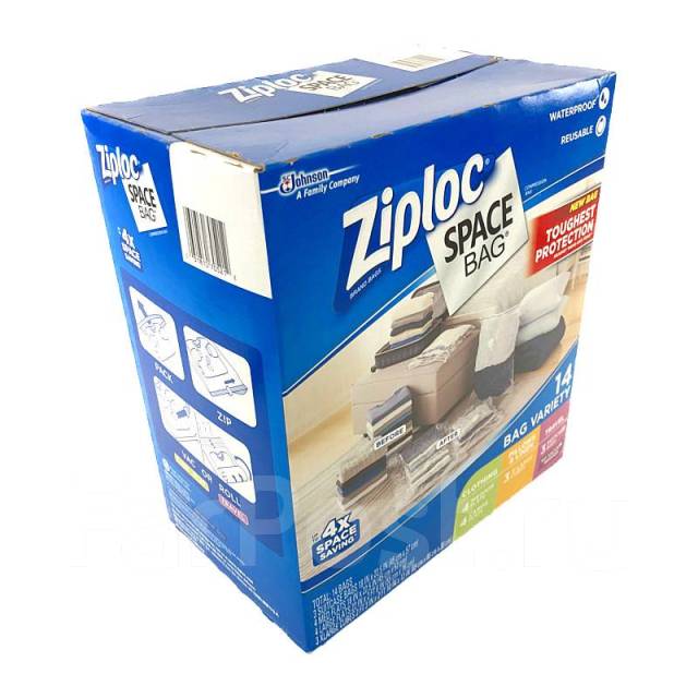 Пакеты вакуумные Ziploc Space Bags 14 Bag Variety Япония Посуда и