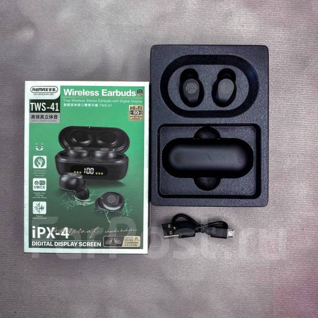 Наушники беспроводные Remax TWS41, новый, под заказ. Цена 950₽ в Артеме