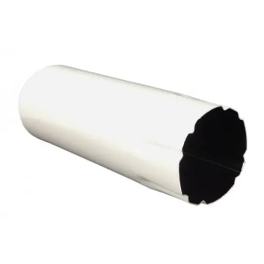 .019" x 3" x 10' Plain Round Painted Aluminum Downspout
