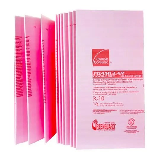 3/8" x 4' x 50' FOAMULAR® Fanfold Underlayment Board