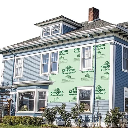 3/8" x 4' x 50' GreenGuard® XFP38 Reflective Fanfold Siding Underlayment