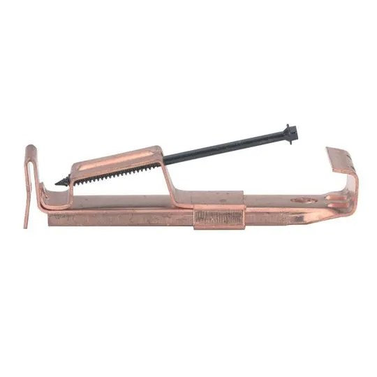 5" KStyle Copper Hidden Hanger with Screw for Straight Back Gutter