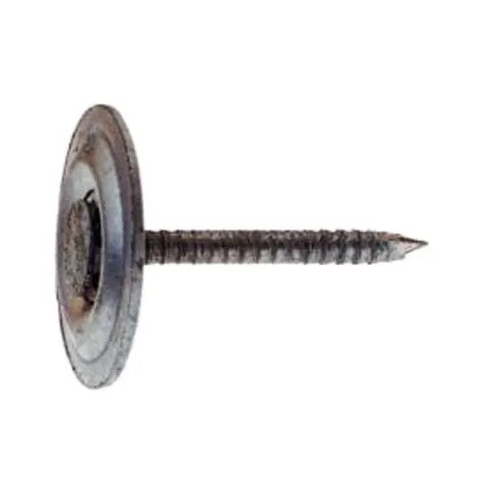 1" GripCap® Ring Shank Round Metal Cap Nails 50 Lb. Box