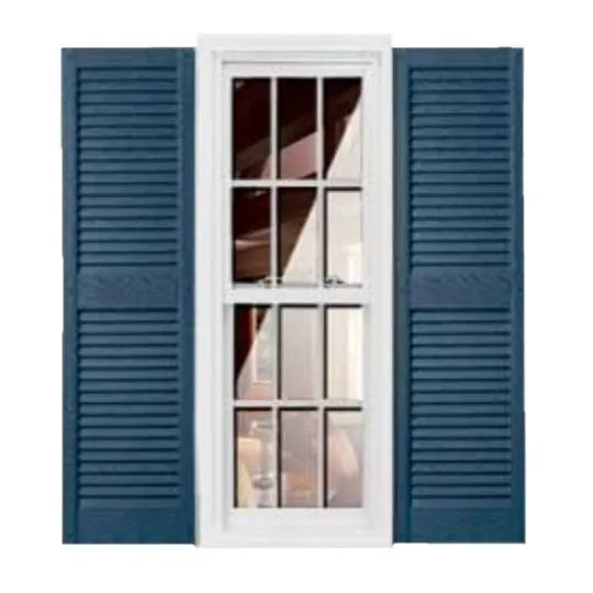 Straight Top Louver Style Shutters