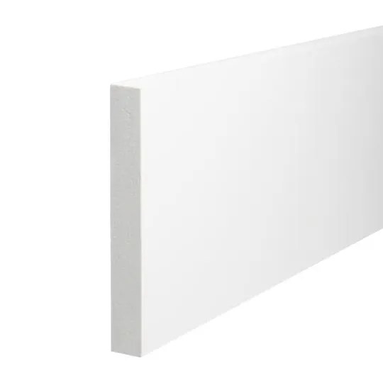 1" x 8" x 18' BuildReady™ PVC Trim Board with Sealed Edges & Film Smooth/Smooth