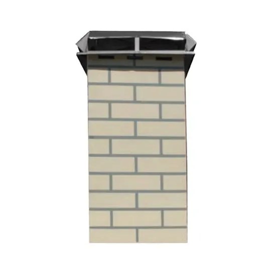 17" x 17" x 36" BVent Decorative Simulated Brick Chimney Housing Kit