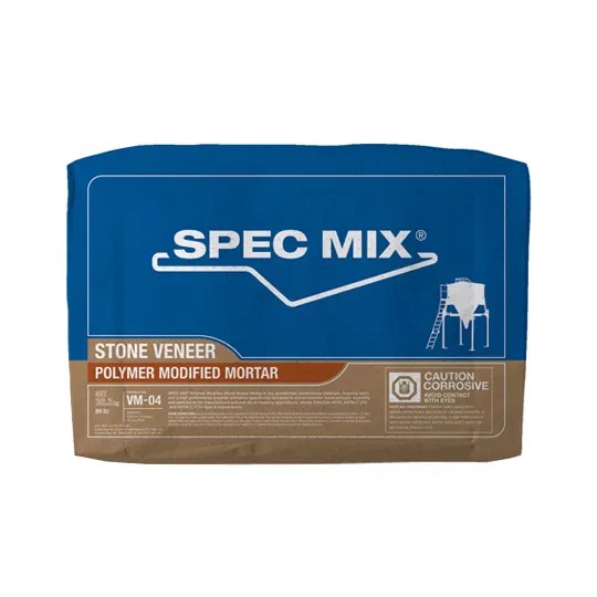 SPEC MIX® Polymer Modified Stone Veneer Mortar 80 Lb. Bag